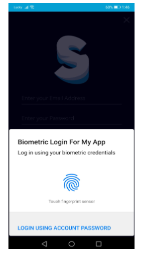 activate the Fingerprint or Face ID