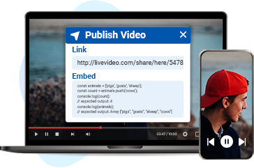 Publish Video on Website and App