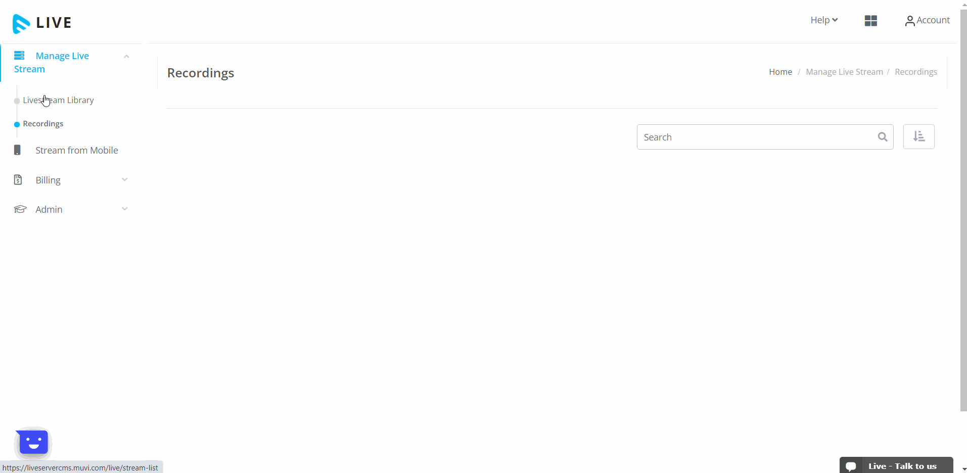 Add Live Stream in Muvi Live