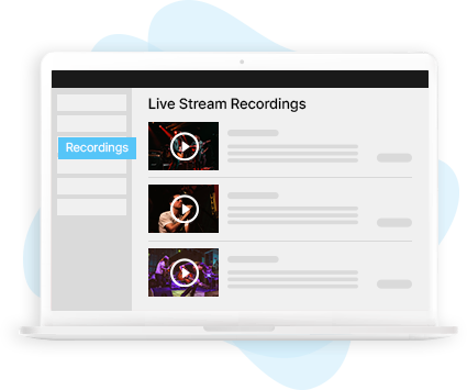 Access Live Stream Recordings