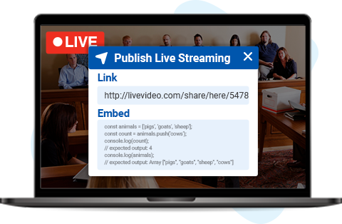 Publish Live Streaming 