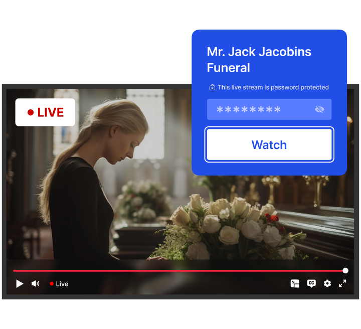 Password Protected Live Streams