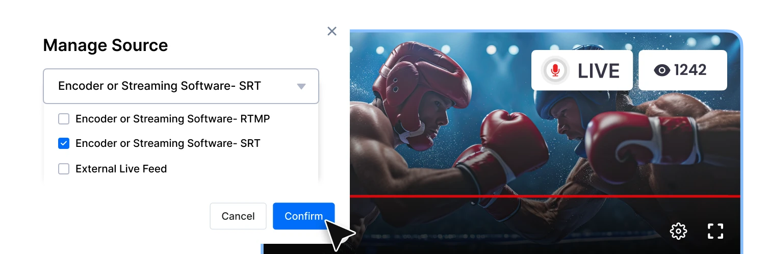 SRT Ingest for Low-Latency Live Streaming