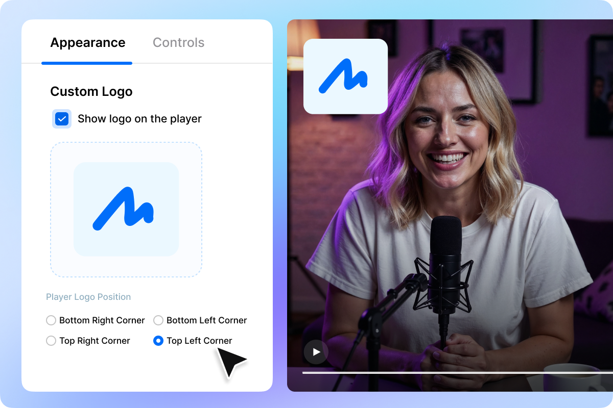In-built audio player