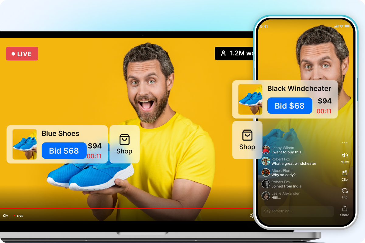 Launch a shoppable live stream in minutes