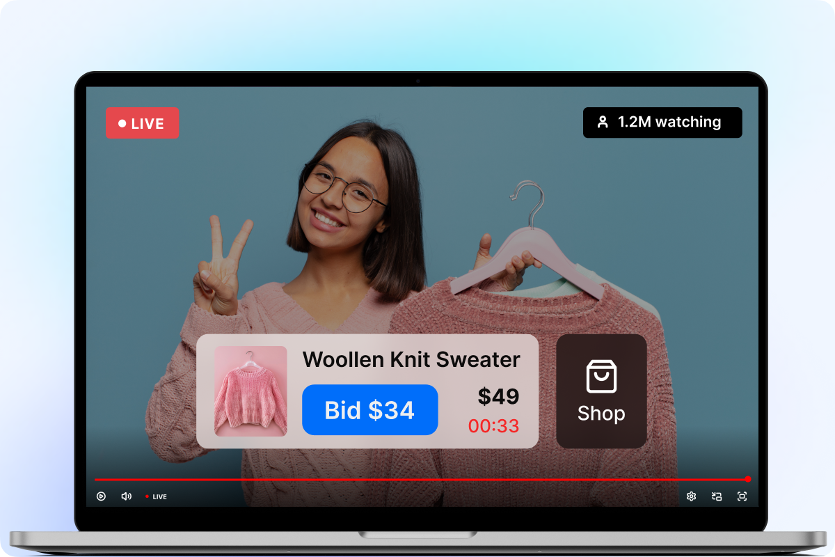 Live streaming commerce