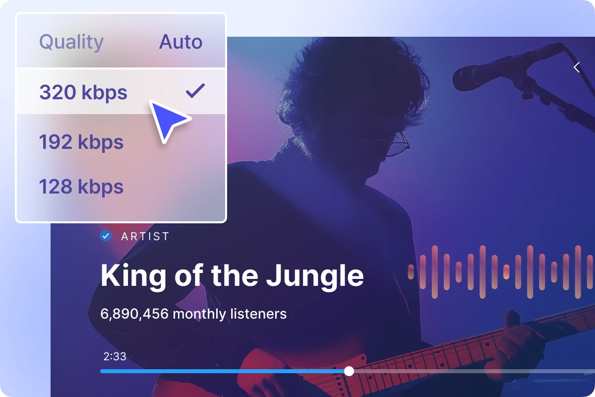 Audio Encoding For High Quality Audio Streaming