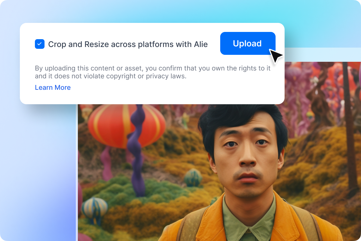 Enable AI Crop and Resize at Upload