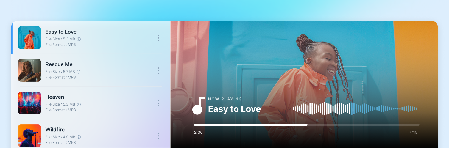 On-demand Audio Library