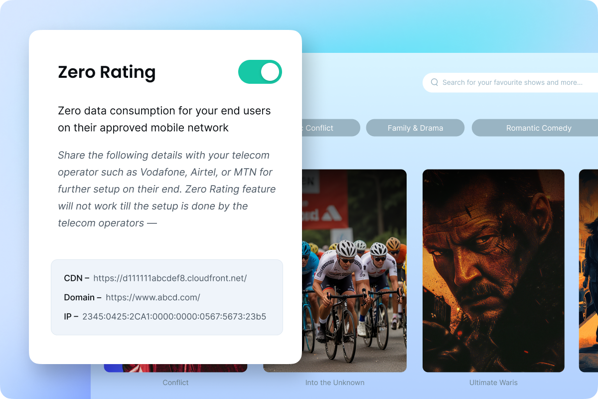 Enable Zero Rating from Your CMS