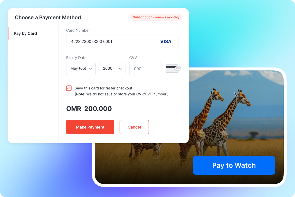 Enable Recurring and One-Time Streaming Purchases_ Pay-per-view and subscription payment flow with SmartPay on Muvi One