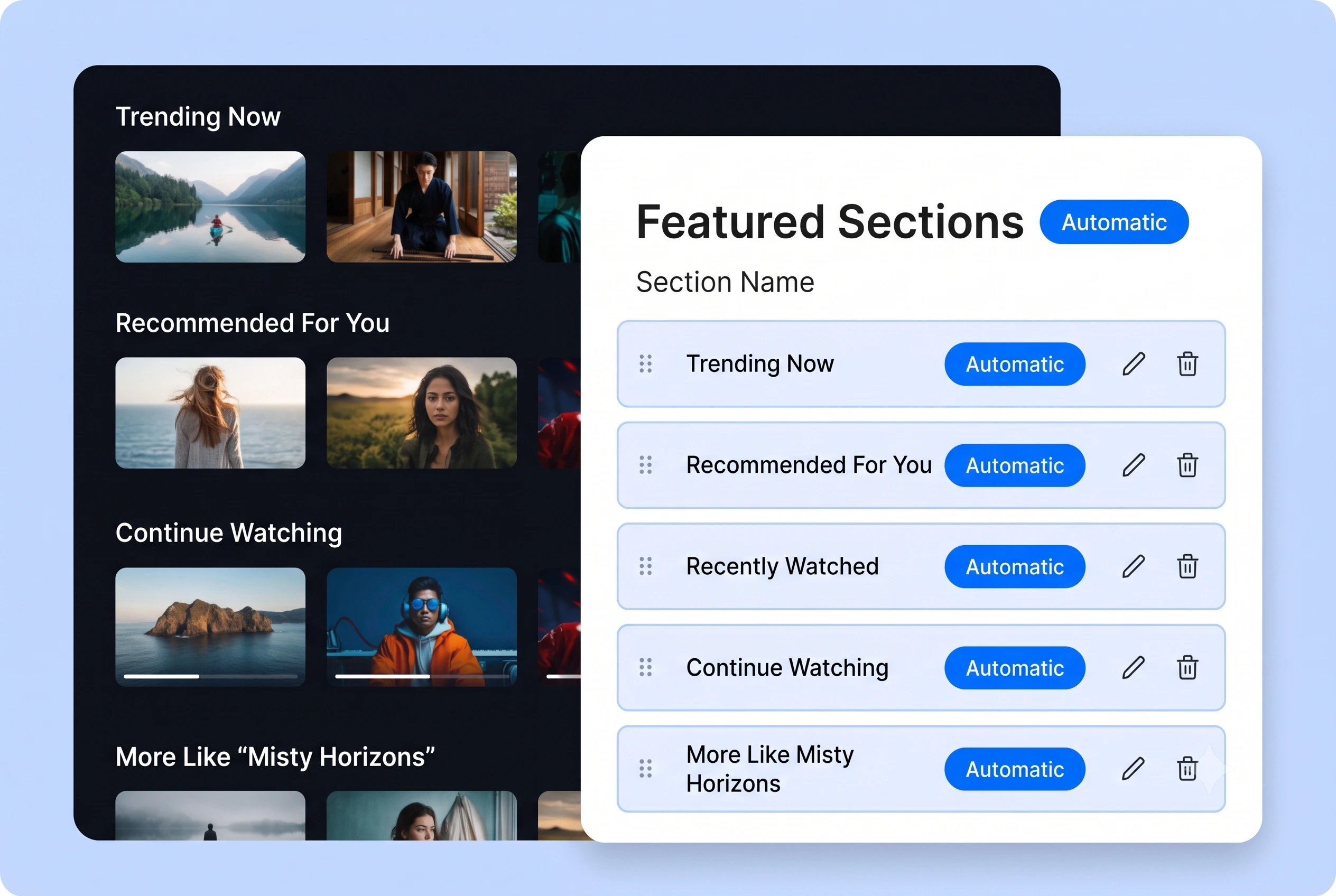 Automate Featured Sections Automate Featured Sections