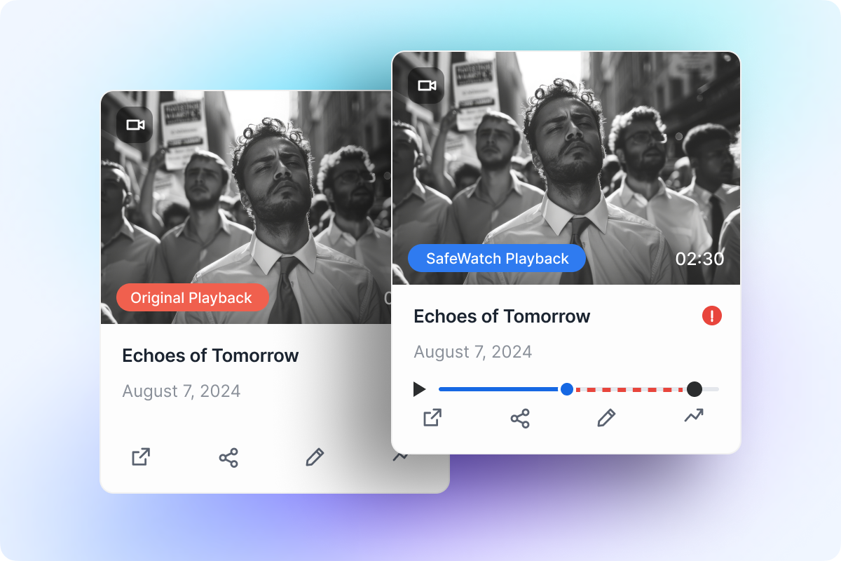 Keep the Original Video Unchanged Keep the Original Video Unchanged