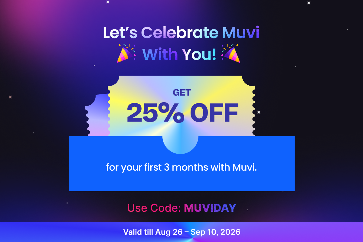 Muvi Anniversary - Coupon
