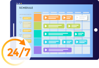 Schedule 24x7 Programs
