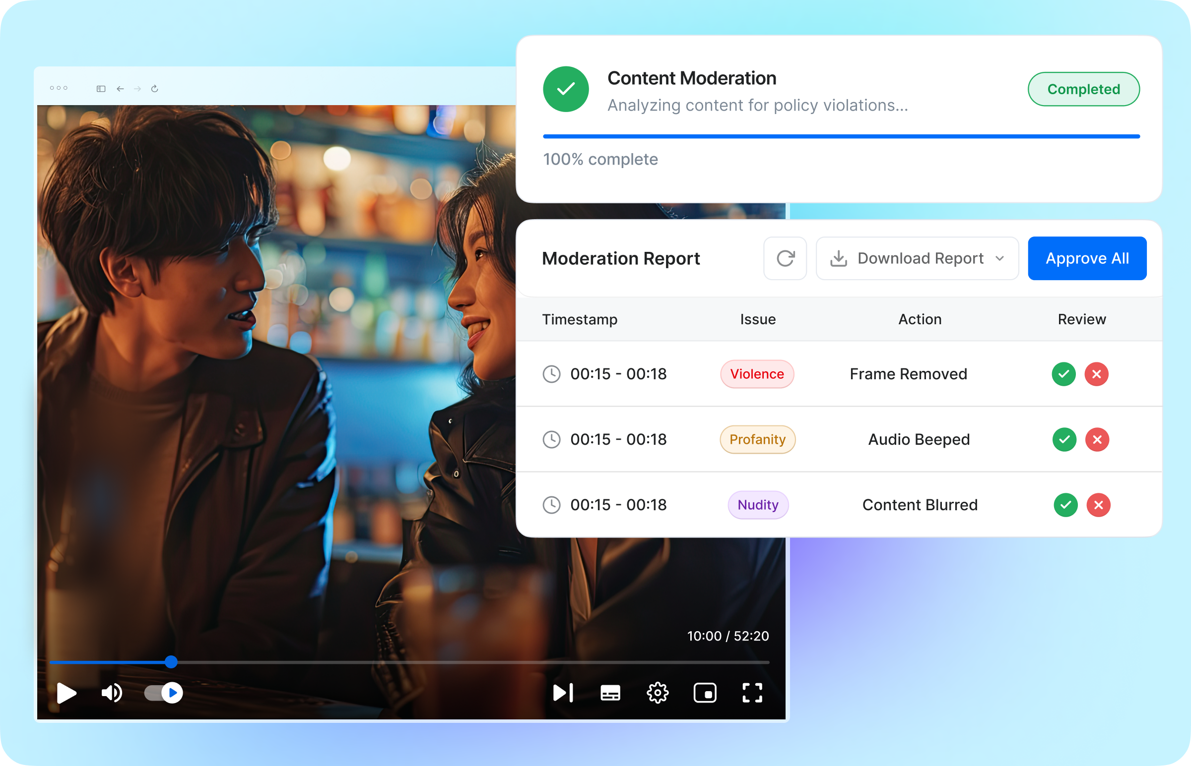 Review and Apply Actions Review and Apply Actions