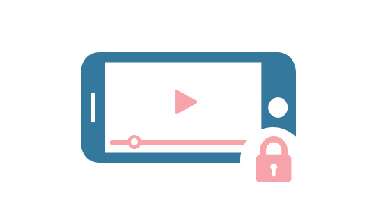 Video playback via mobile browser for DRM contents video playback on mobile