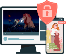 DRM security for videos