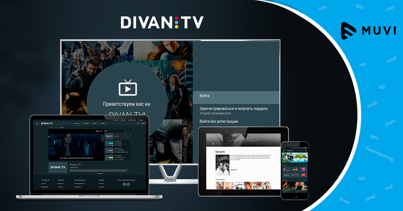 Divan.TV on Roku and Amazon Fire TV