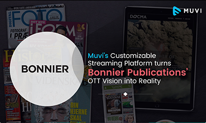 Bonnier Case Study | Muvi’s Customizable Streaming Platform turns Bonnier Publications’ OTT Vision into Reality