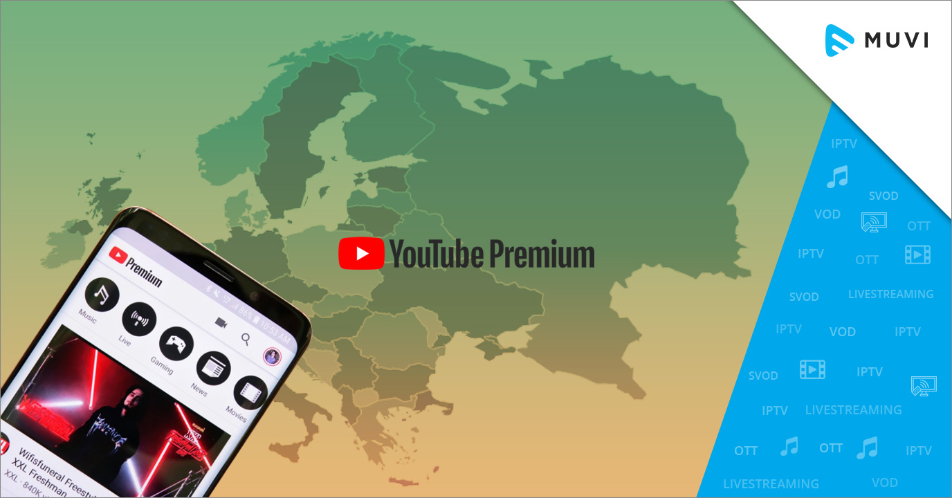 YouTube Premium in European countries