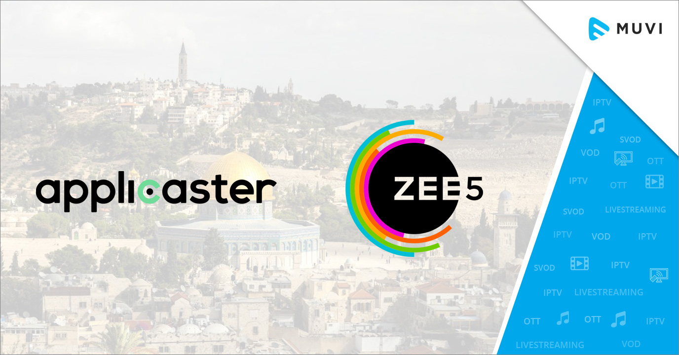 Israel Applicaster partners with Zee5 Video-on-Demand Streaming App