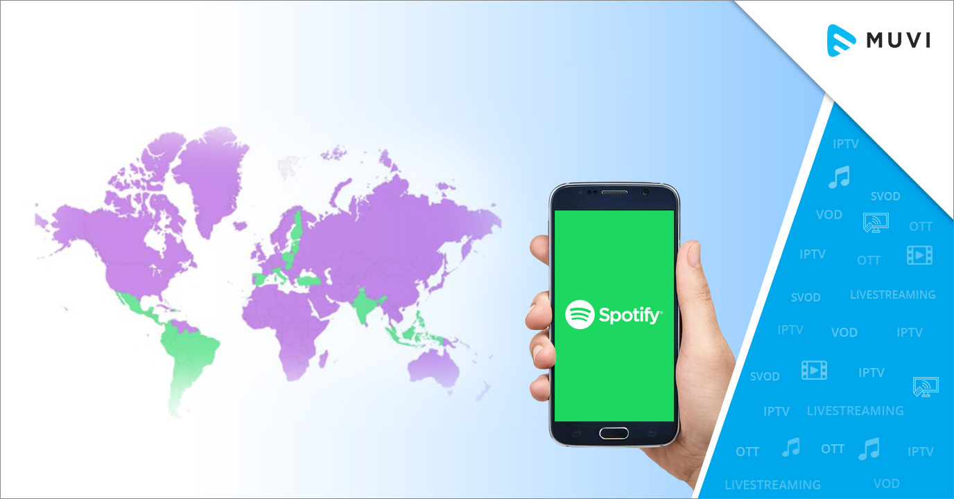 Spotify dominating new markets