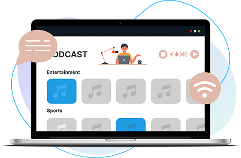 Stream On-demand Podcasts