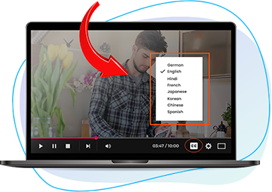 Supports Multiple Languages for the Subtitles