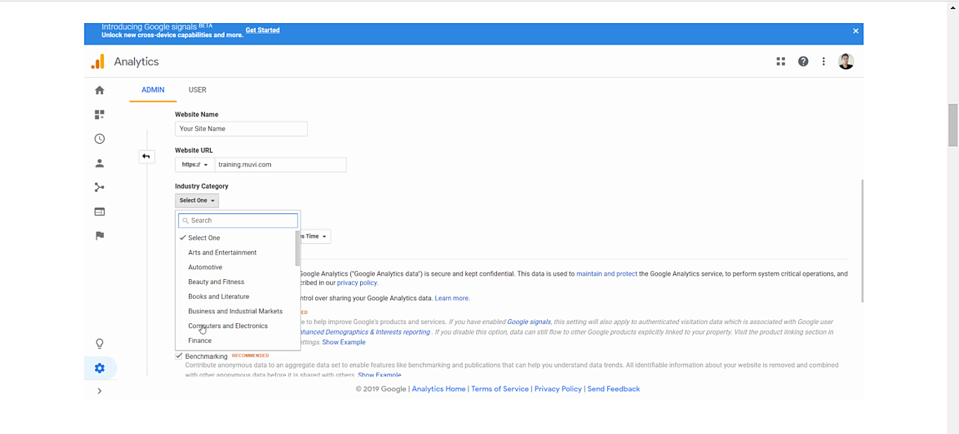 Google Analytics Tracking ID