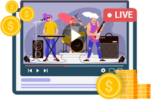 Monetize Live Streaming Content