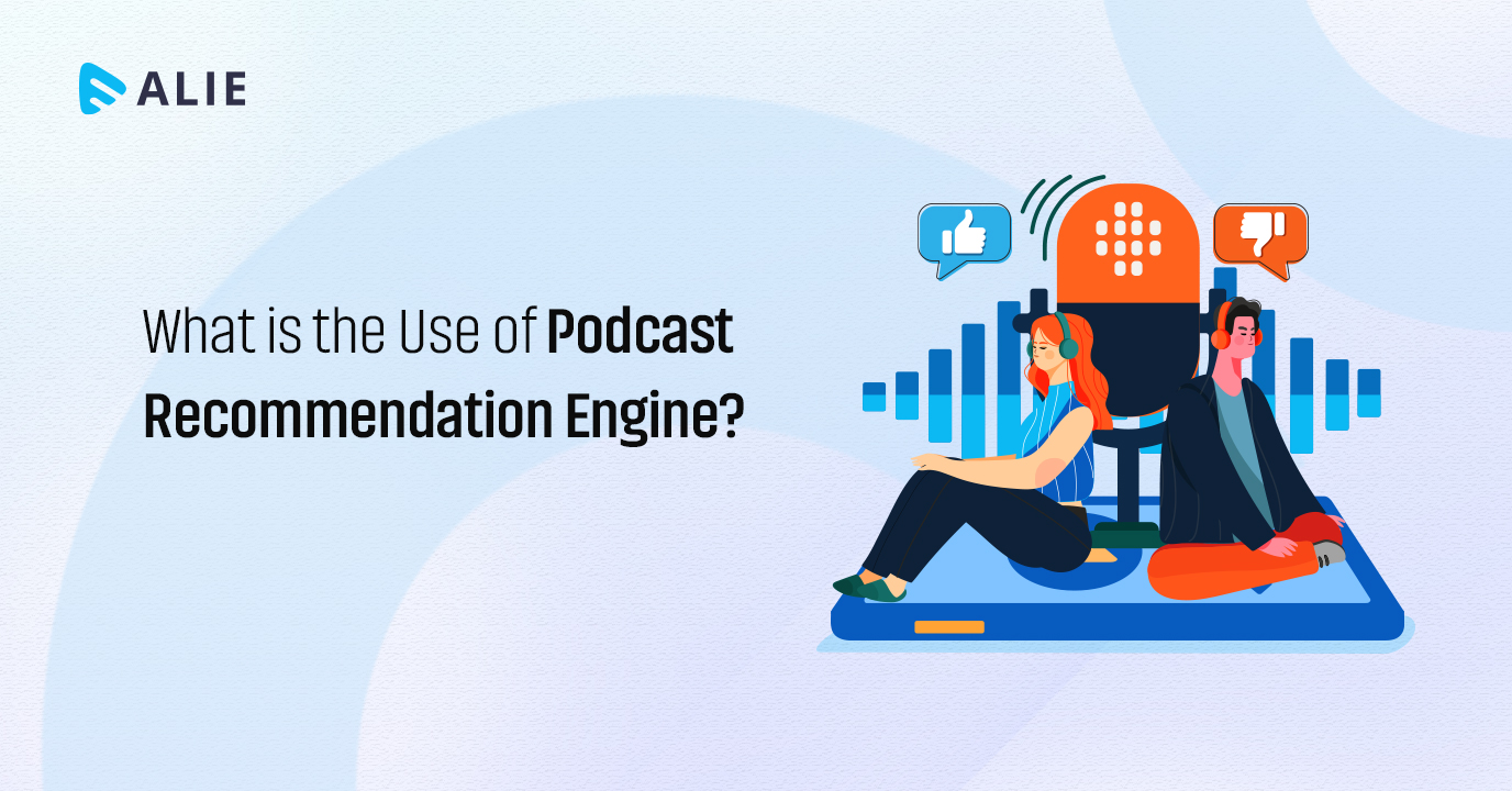 What does the podcast recommendation engine do?