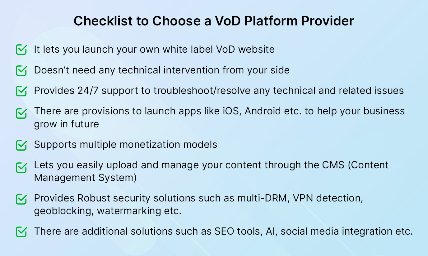 How to Create a VoD Website