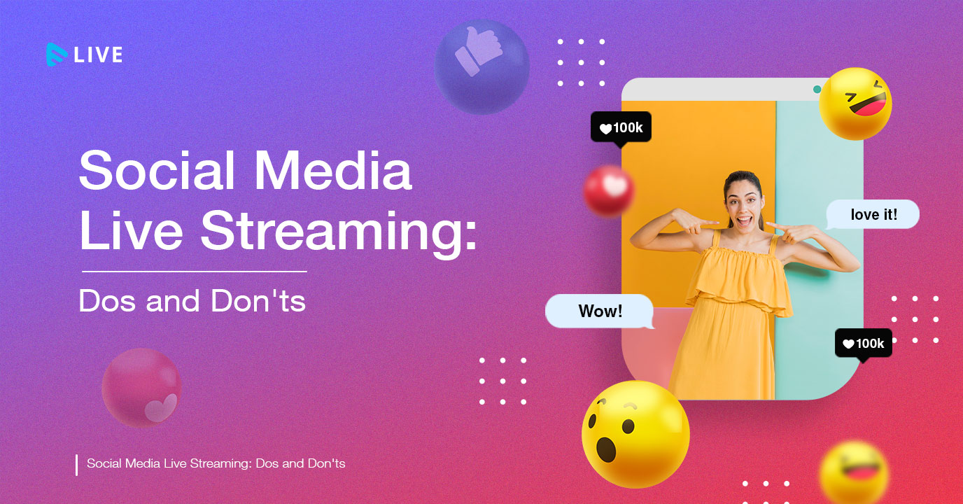 Social media live streaming