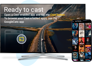 Supports Mobile Apps with Google Cast