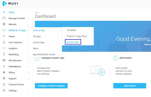 Muvi mobile SDK