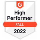 High Performer - G2 Fall Reports 2022 (1)