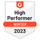 High Performer - Video Hosting - G2 Winter Reports 2023 (1)