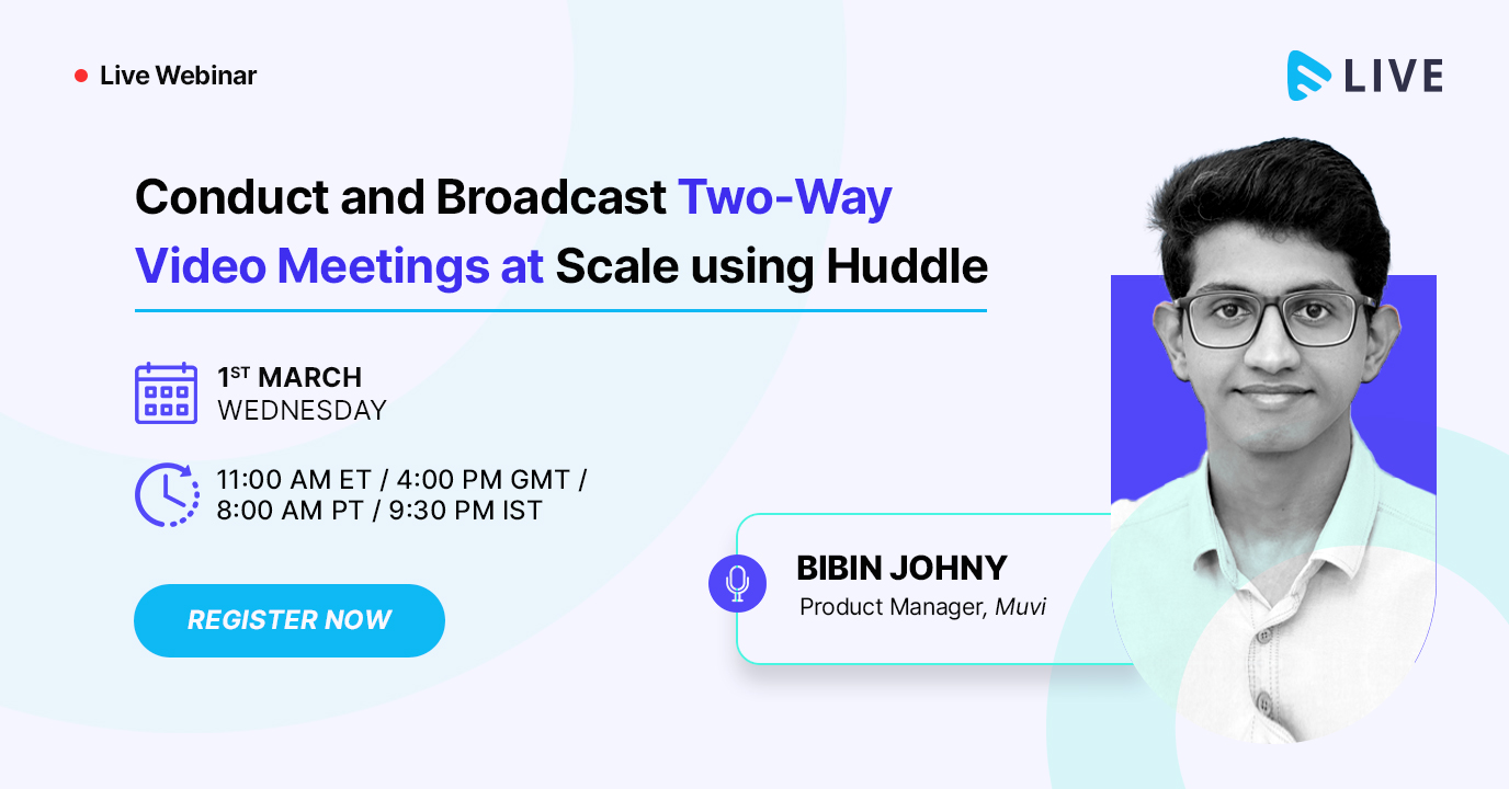 Conduct and Broadcast Two-Way Video Meetings at Scale using Muvi Live Meetings