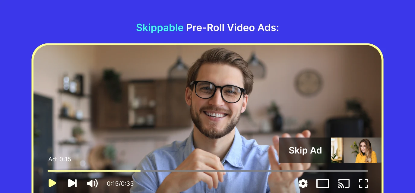 types of pre-roll video ads