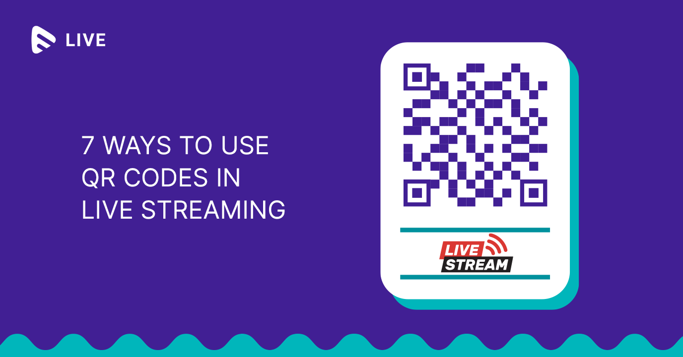 QR codes in live streaming