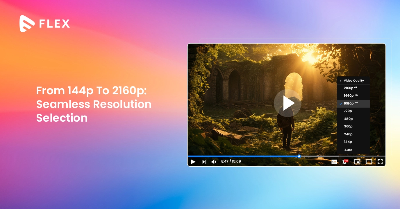 From 144p To 2160p: Seamless Resolution Selection