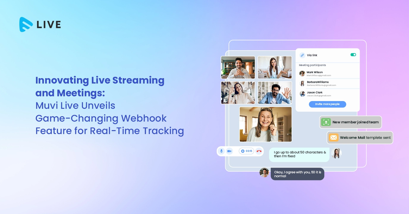 Innovating Live Streaming and Meetings: Muvi Live Unveils Game-Changing Webhook Feature for Real-Time Tracking