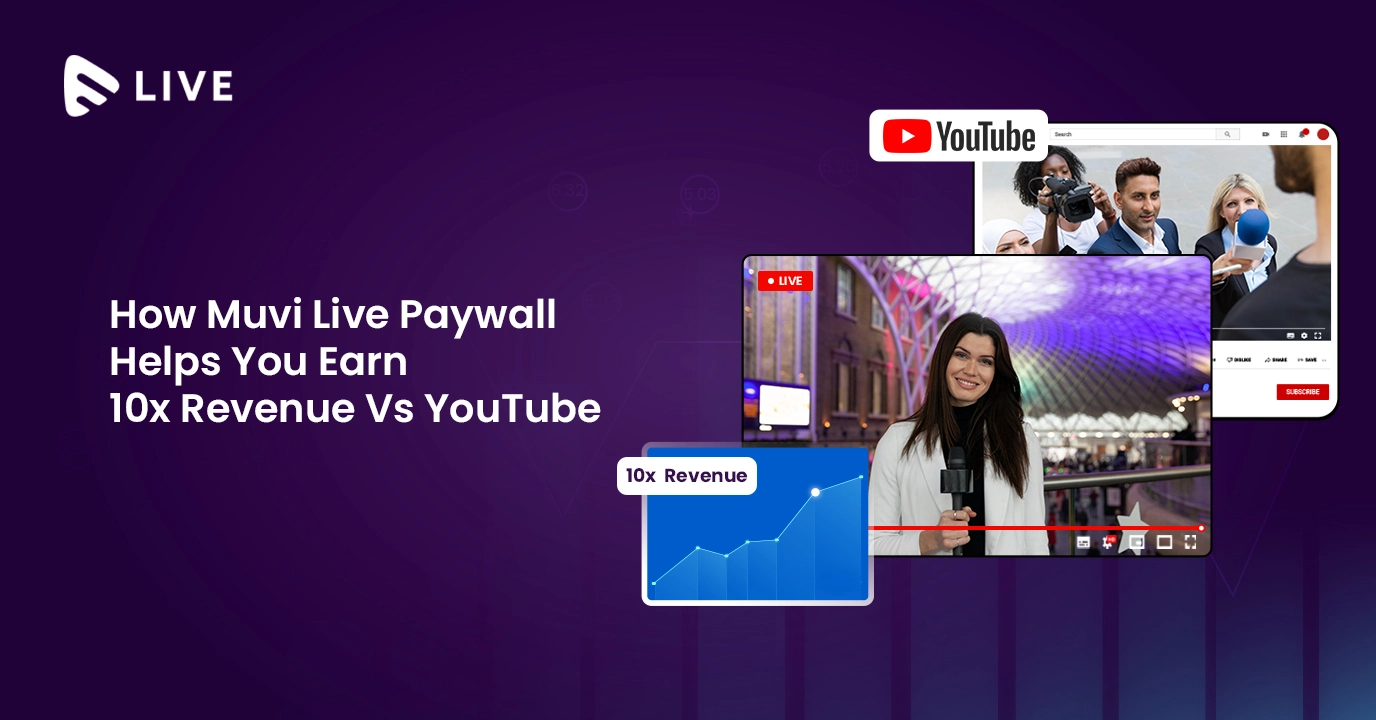 Earn 10x More Than YouTube with Muvi Live Paywall