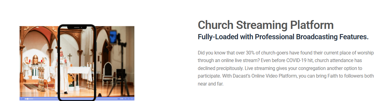 best church live streaming platform