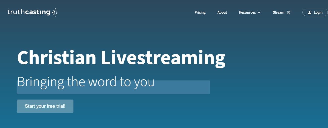 church streaming software