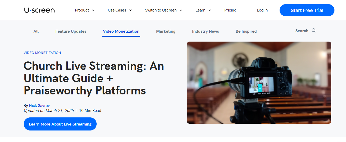 church streaming platform