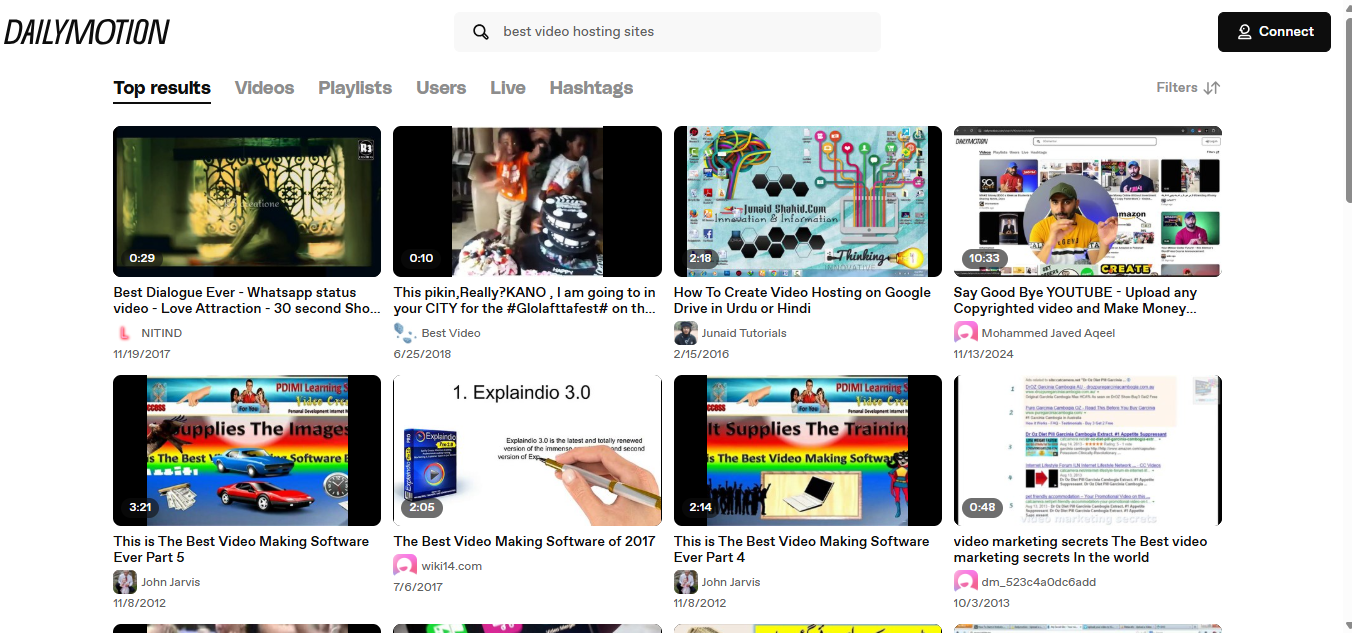 Free video hosting site