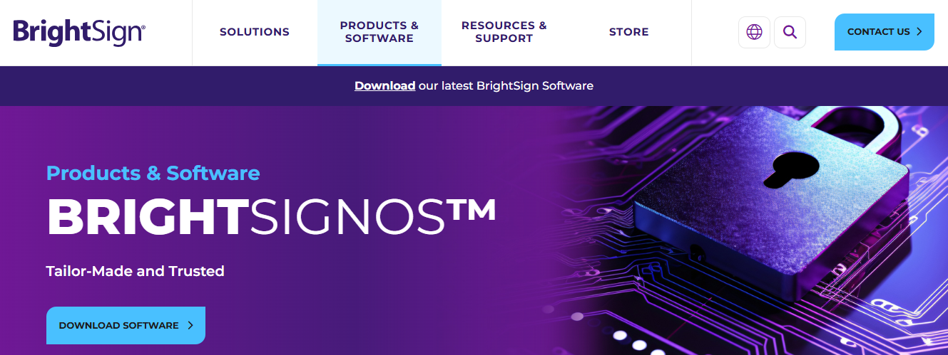 digital signage software provider