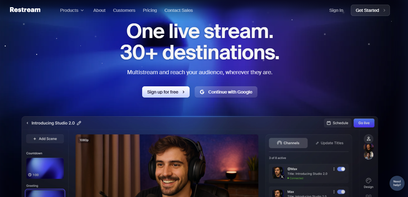 best software for live streaming